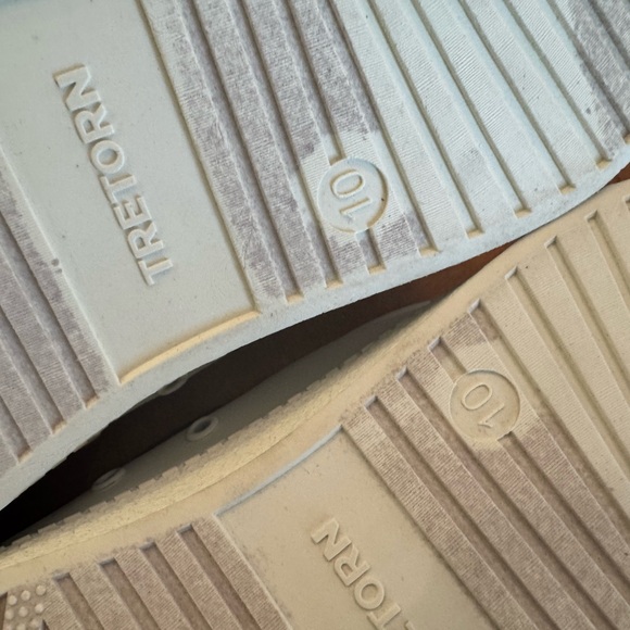 Tretorn White Sneakers with Navy Trim - Picture 5 of 6